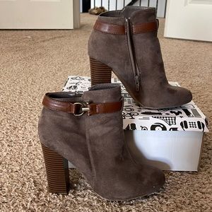 Taupe booties